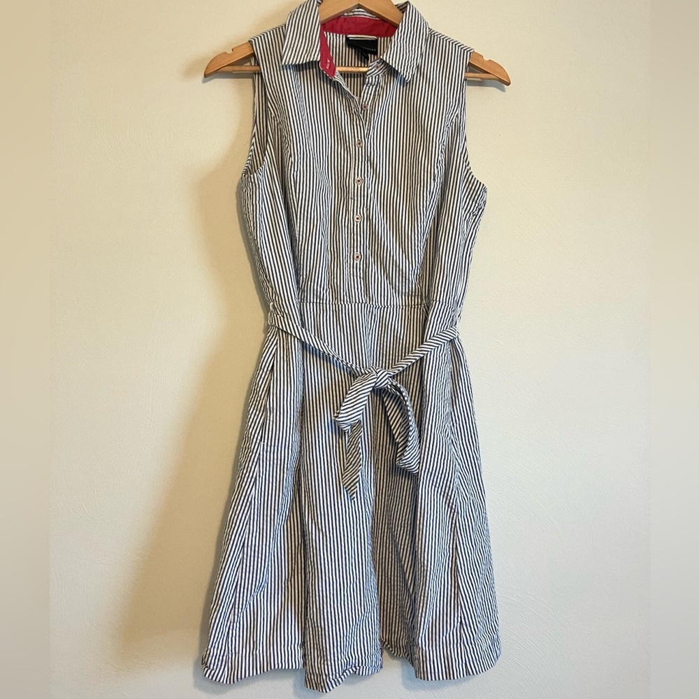 Cynthia Rowley Seersucker Sleeveless Dress